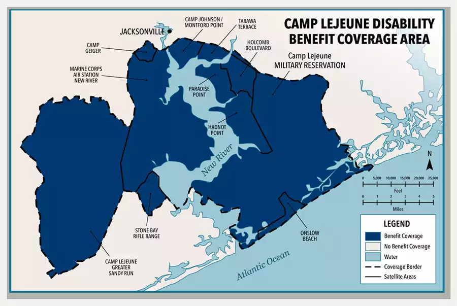 Camp Lejeune Benefit Coverage Area