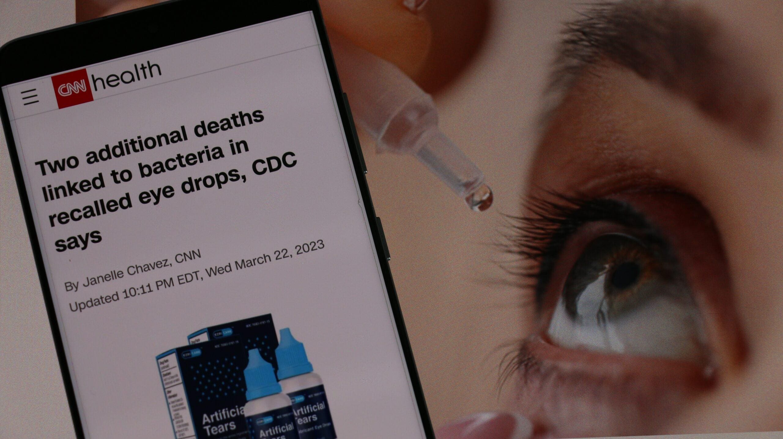 Eyedrops Recalled Due to Potential Link to Blindness and Death